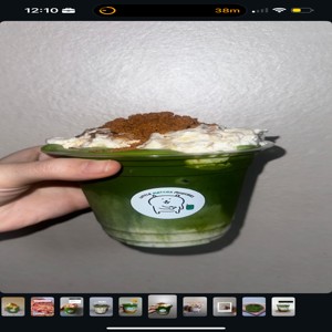 Earl grey hojicha latte